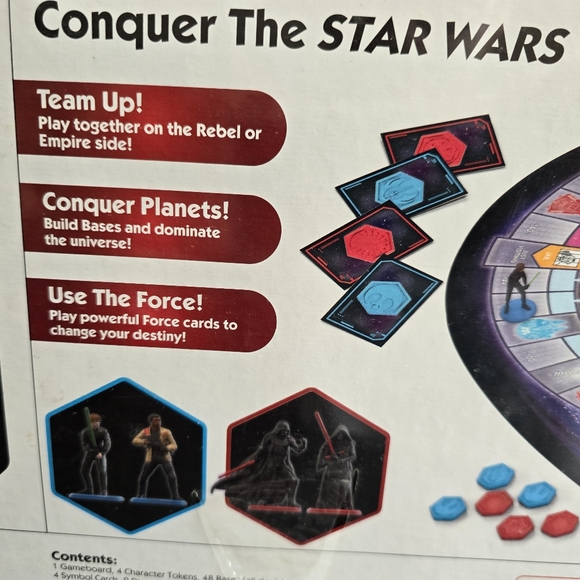 Hasbro Star Wars Monopoly The Force Awakens 2015 New Sealed - Picture 7 of 9